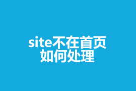 百度site首頁不在首位如何處理